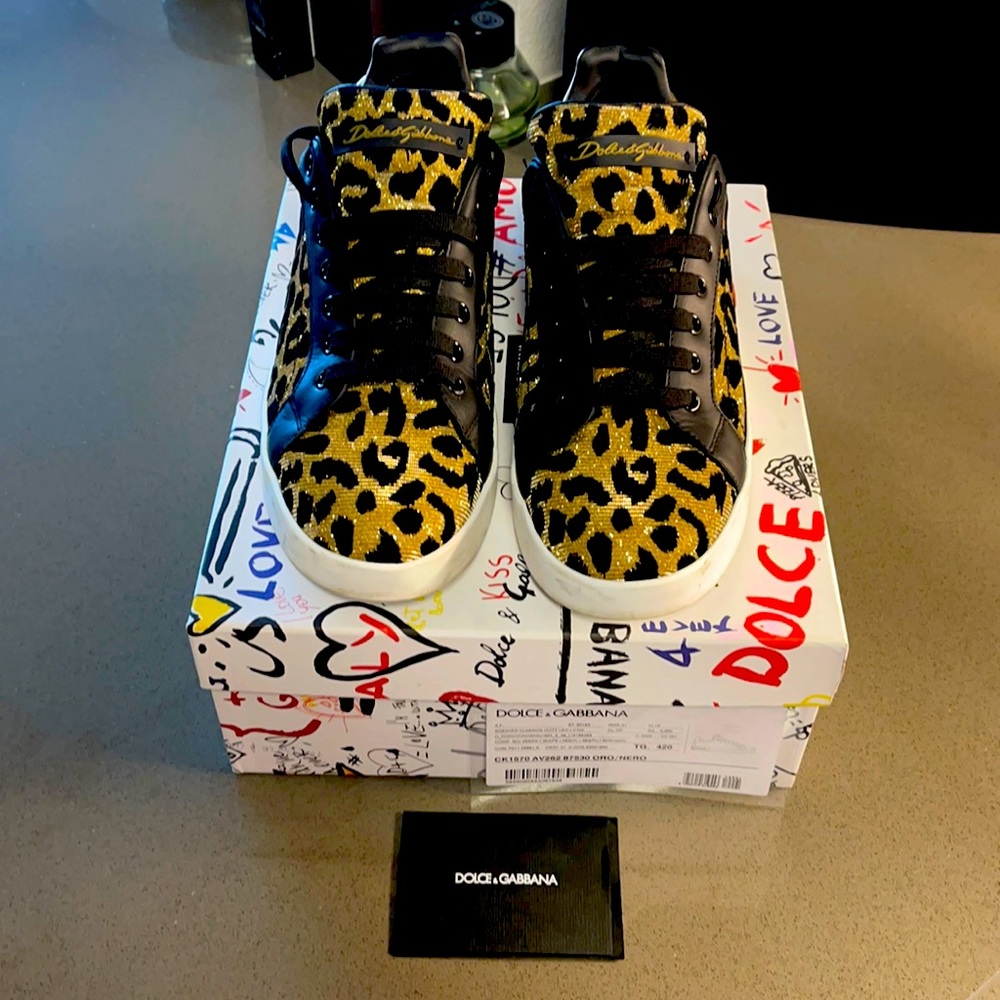 Women’s Dolce & Gabbana Leopard Sneakers